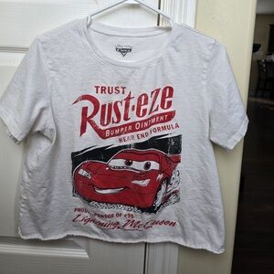 Disney Lightning McQueen cropped T-shirt